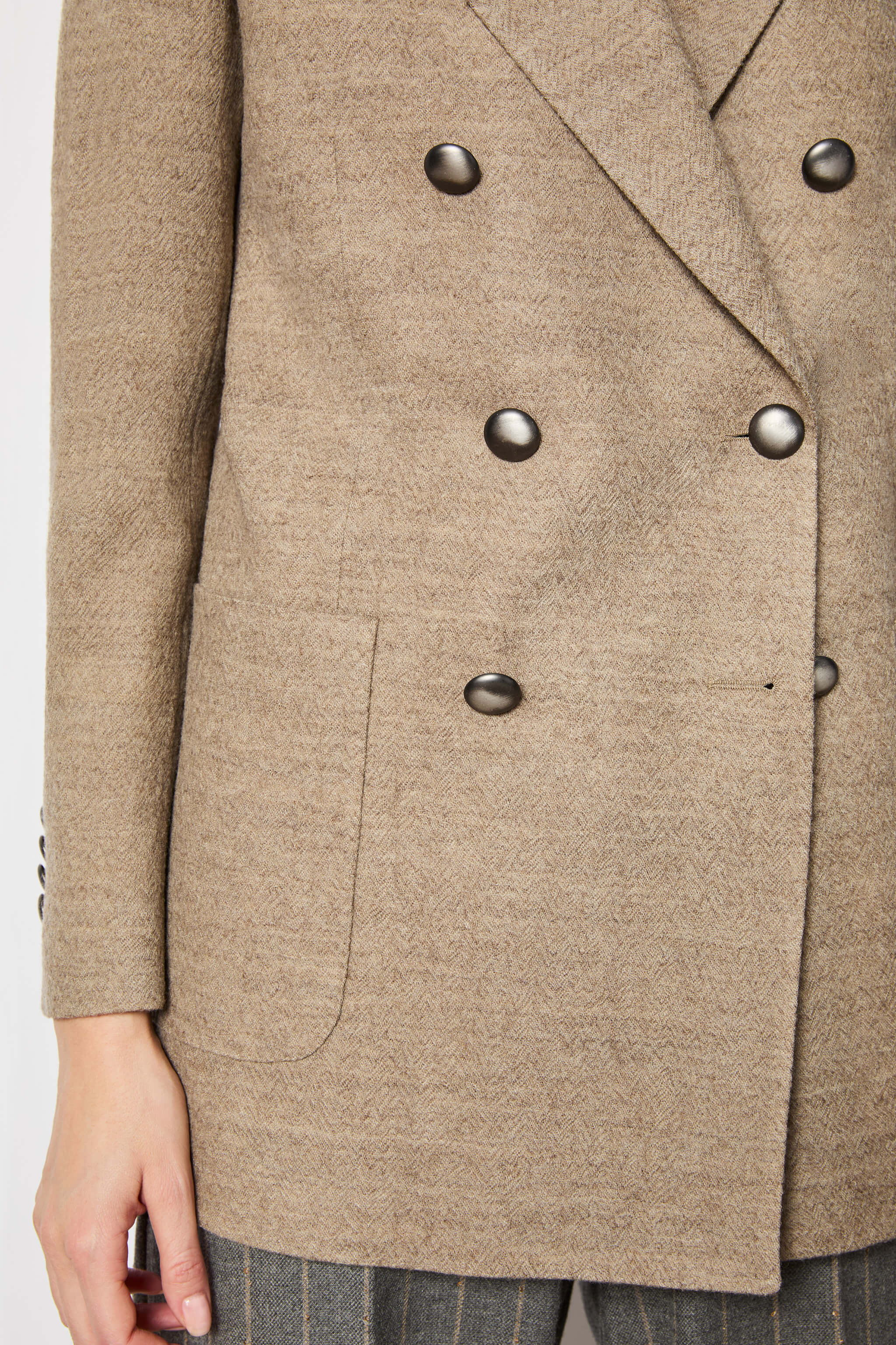 Claudia jacket hazelnut wool