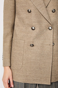 Claudia jacket hazelnut wool earth