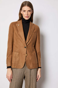 Jacket sara garment-dyed cocoa brick