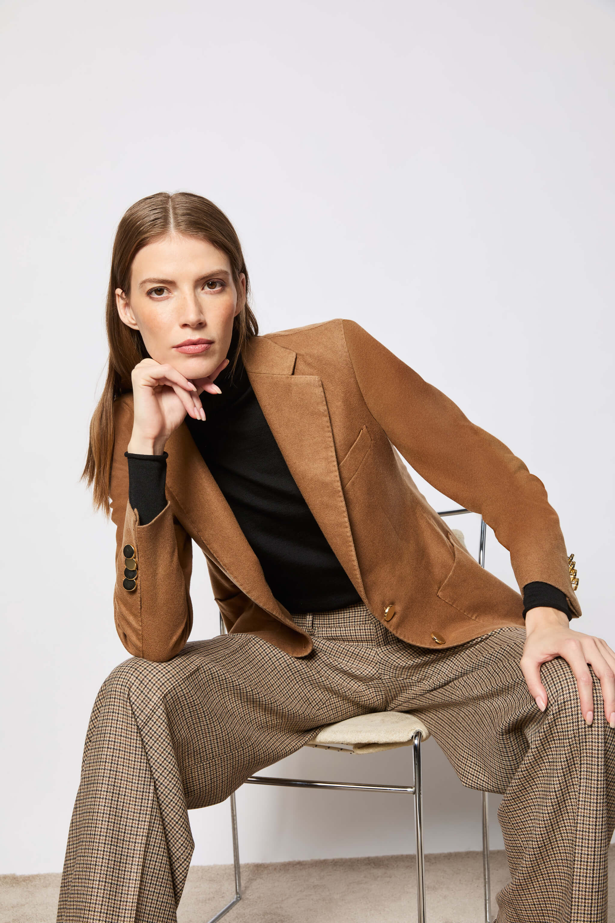 Jacket SARA garment-dyed cocoa