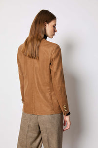 Jacket sara garment-dyed cocoa brick