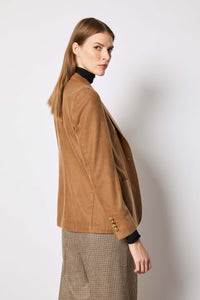 Jacket sara garment-dyed cocoa brick