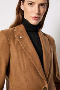 Jacket sara garment-dyed cocoa brick