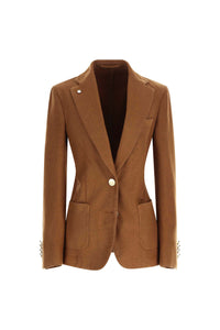Jacket sara garment-dyed cocoa brick