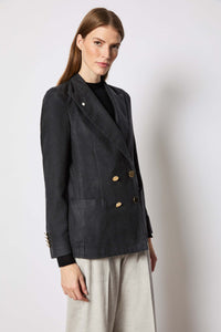 Elena jacket dyed smoky gray blue