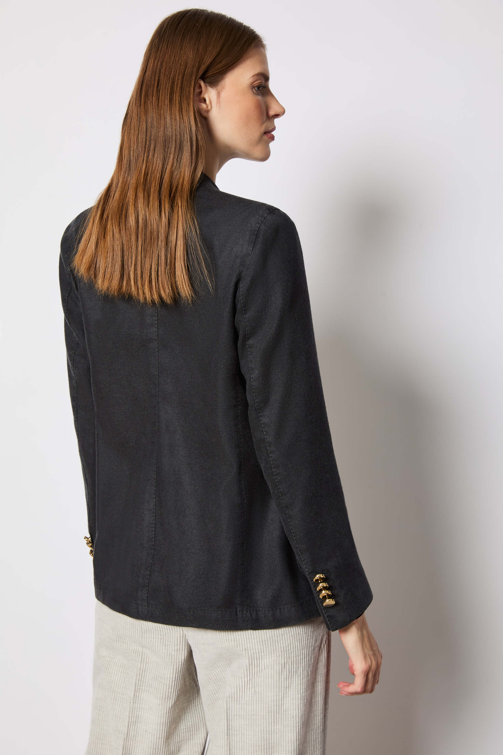 Elena jacket dyed smoky gray