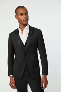 Duetto bum bum drop 8 jacket in black black