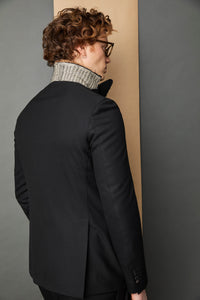 Paul raw-hem jacket black