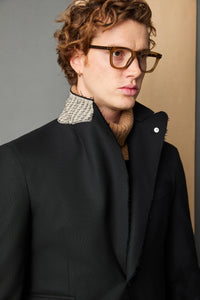 Paul raw-hem jacket black
