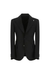 Paul raw-hem jacket black