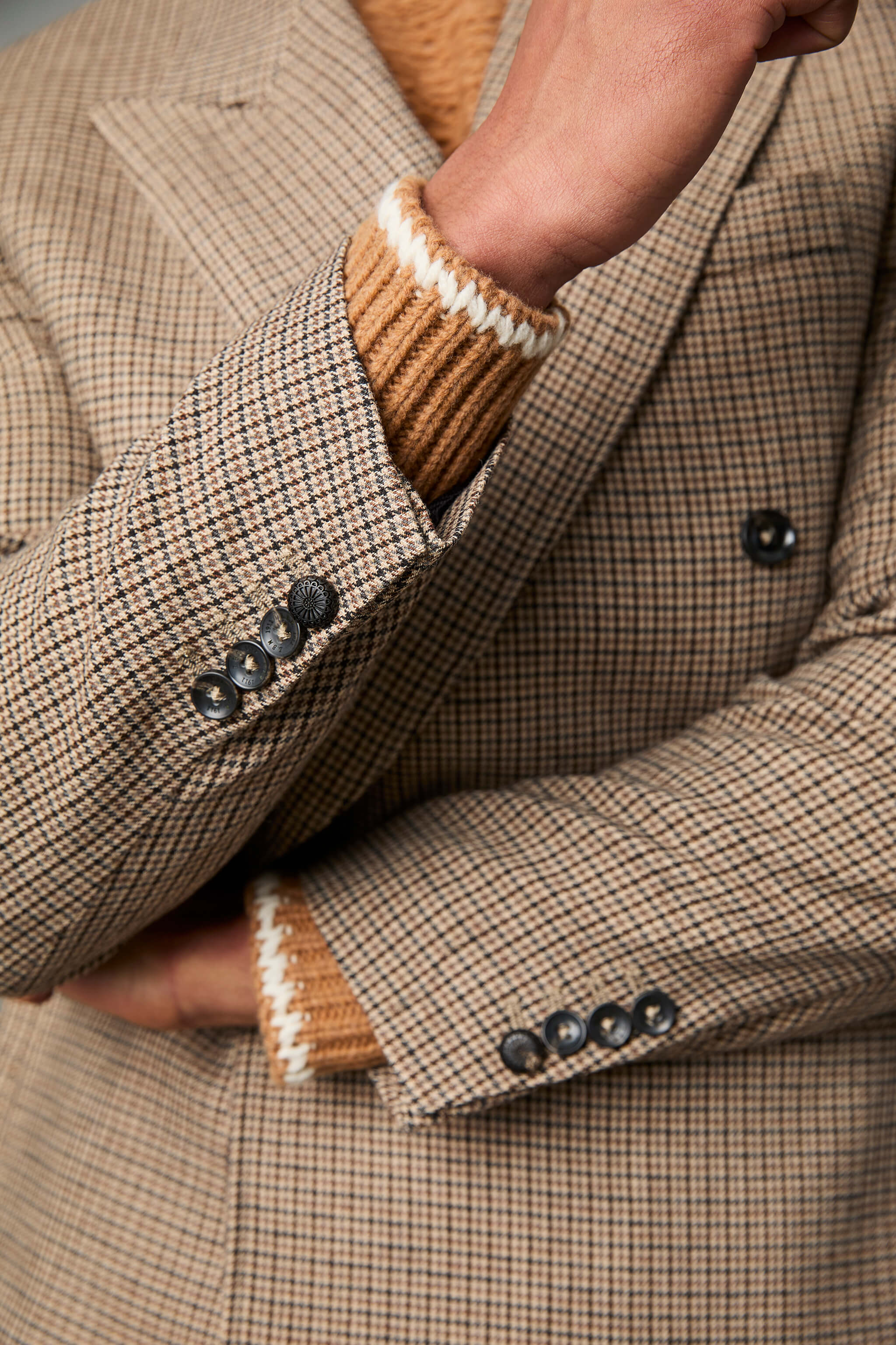 DAVID untreated jacket in camel