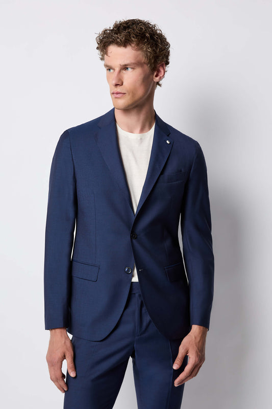 Single-breasted Duetto JAMES jacket in electric blue