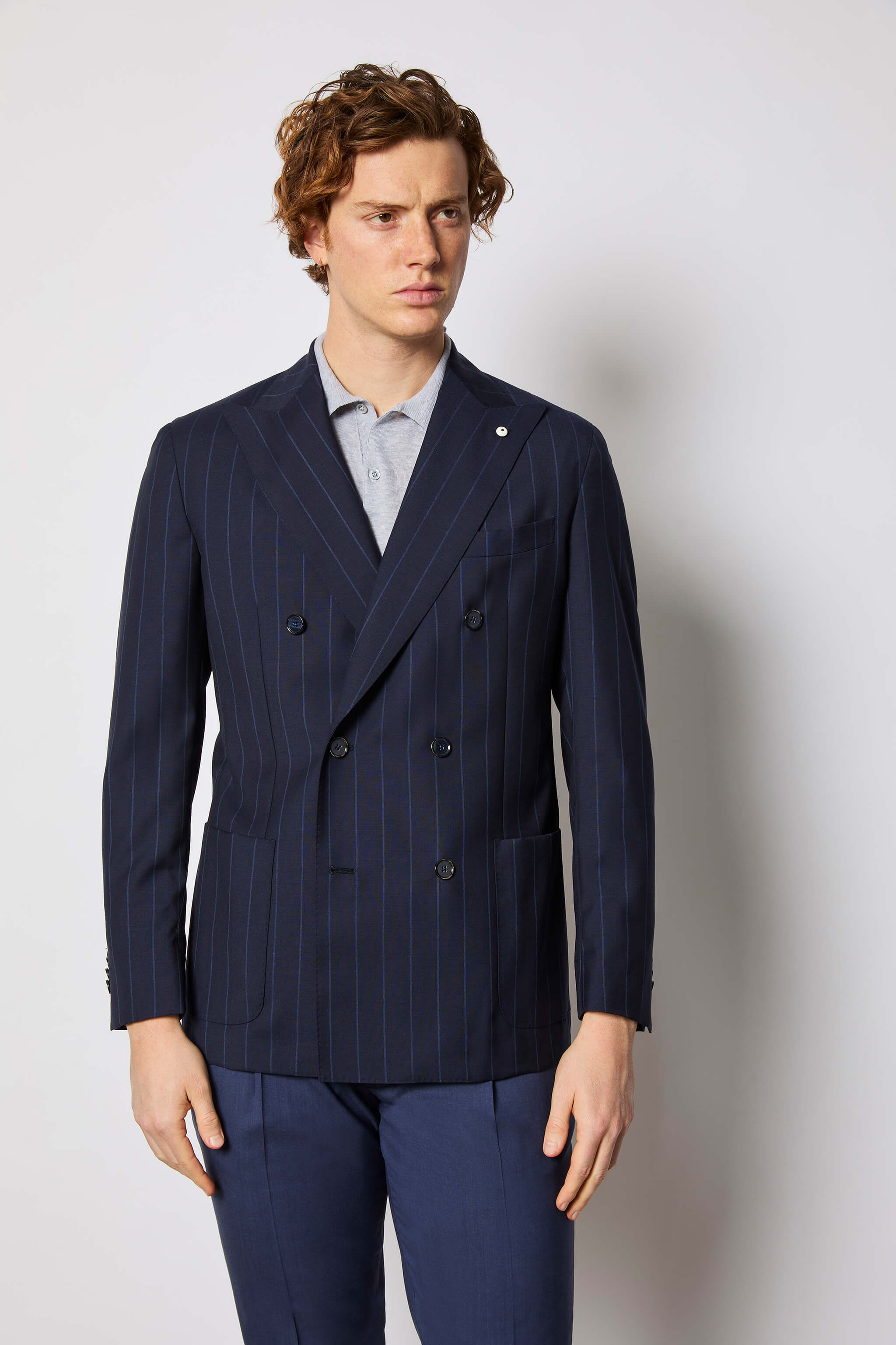 Double-breasted TOM jacket - blue
