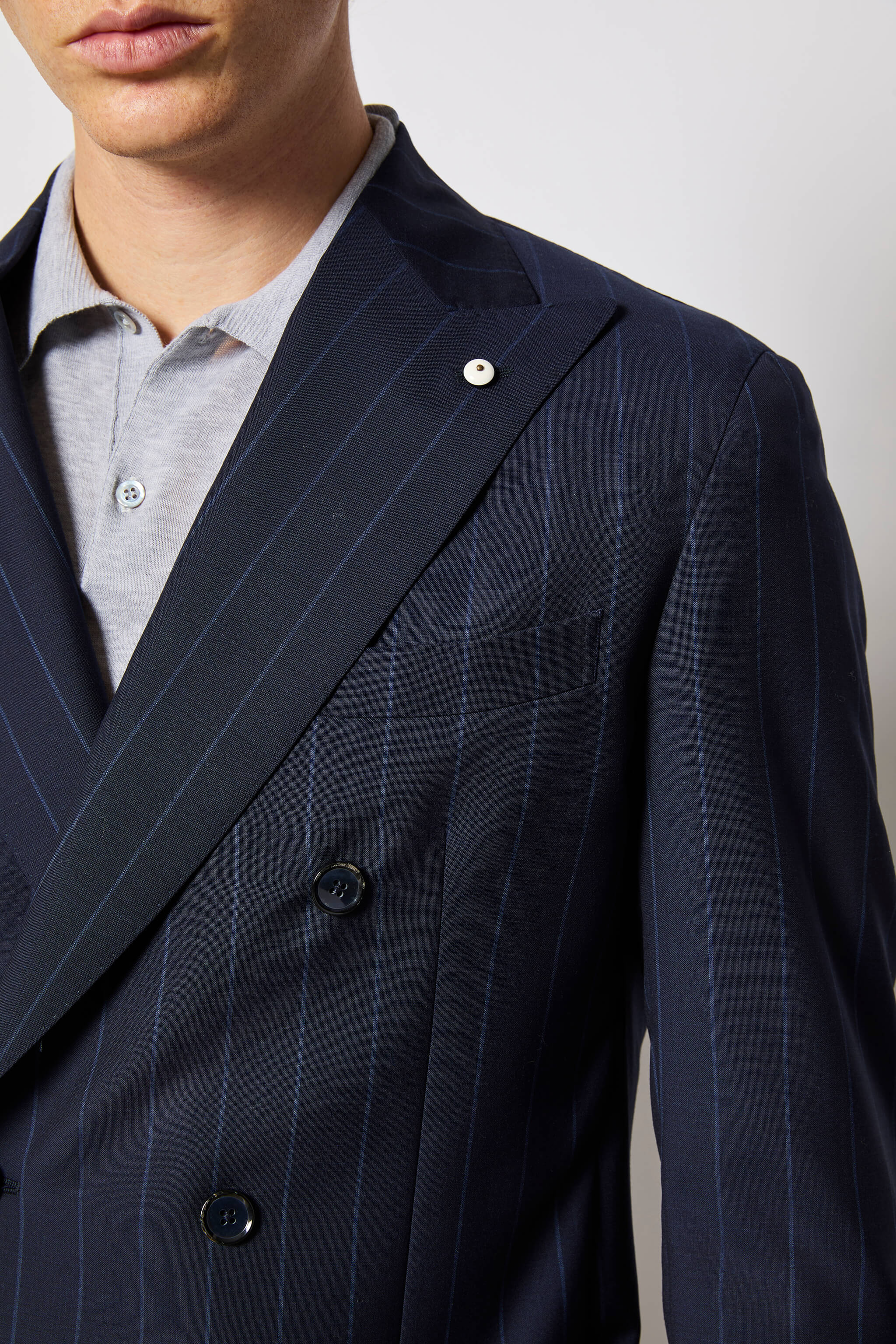 Double-breasted TOM jacket - blue