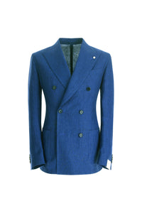 Double-breasted tom jacket bluette