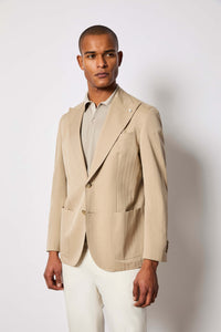 Garment-dyed steve jacket - beige beige