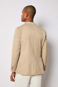 Garment-dyed steve jacket - beige beige