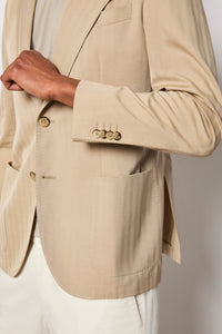 Garment-dyed steve jacket - beige beige