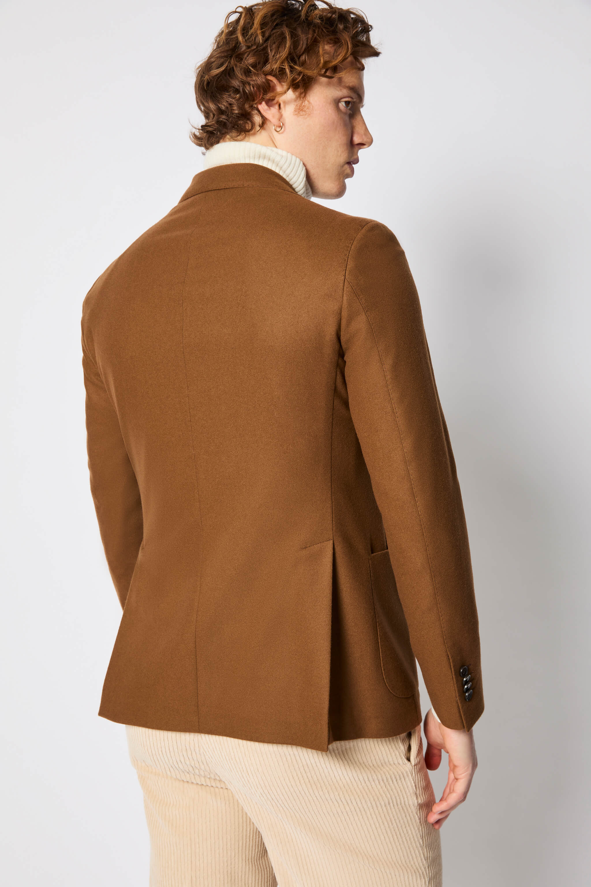 Untreated Tom double-breasted Jacket in camel | L.B.M. 1911
