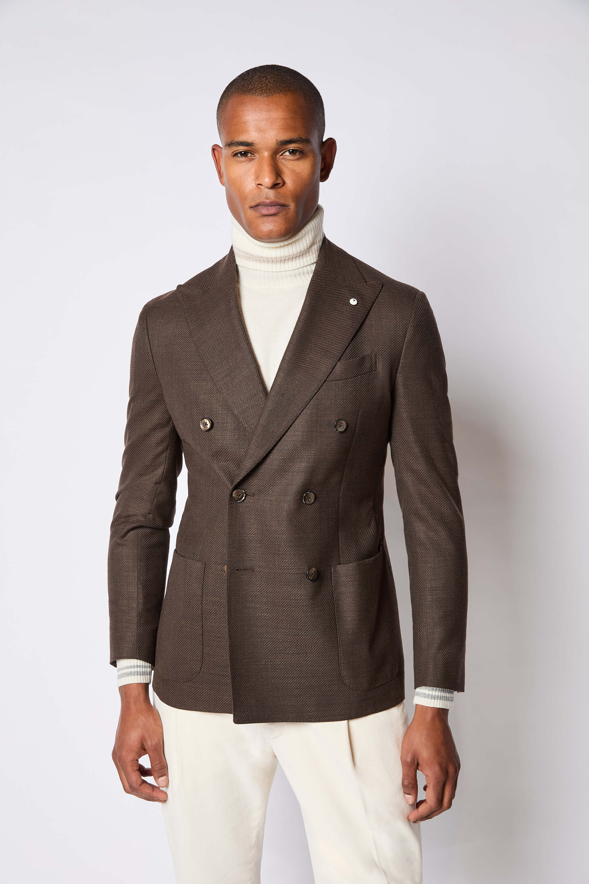 Untreated Tom double-breasted Jacket in brown | L.B.M. 1911