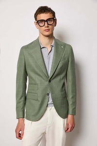 Paul jacket untreated - green light green
