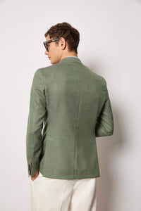 Paul jacket untreated - green light green