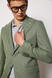 Paul jacket untreated - green light green