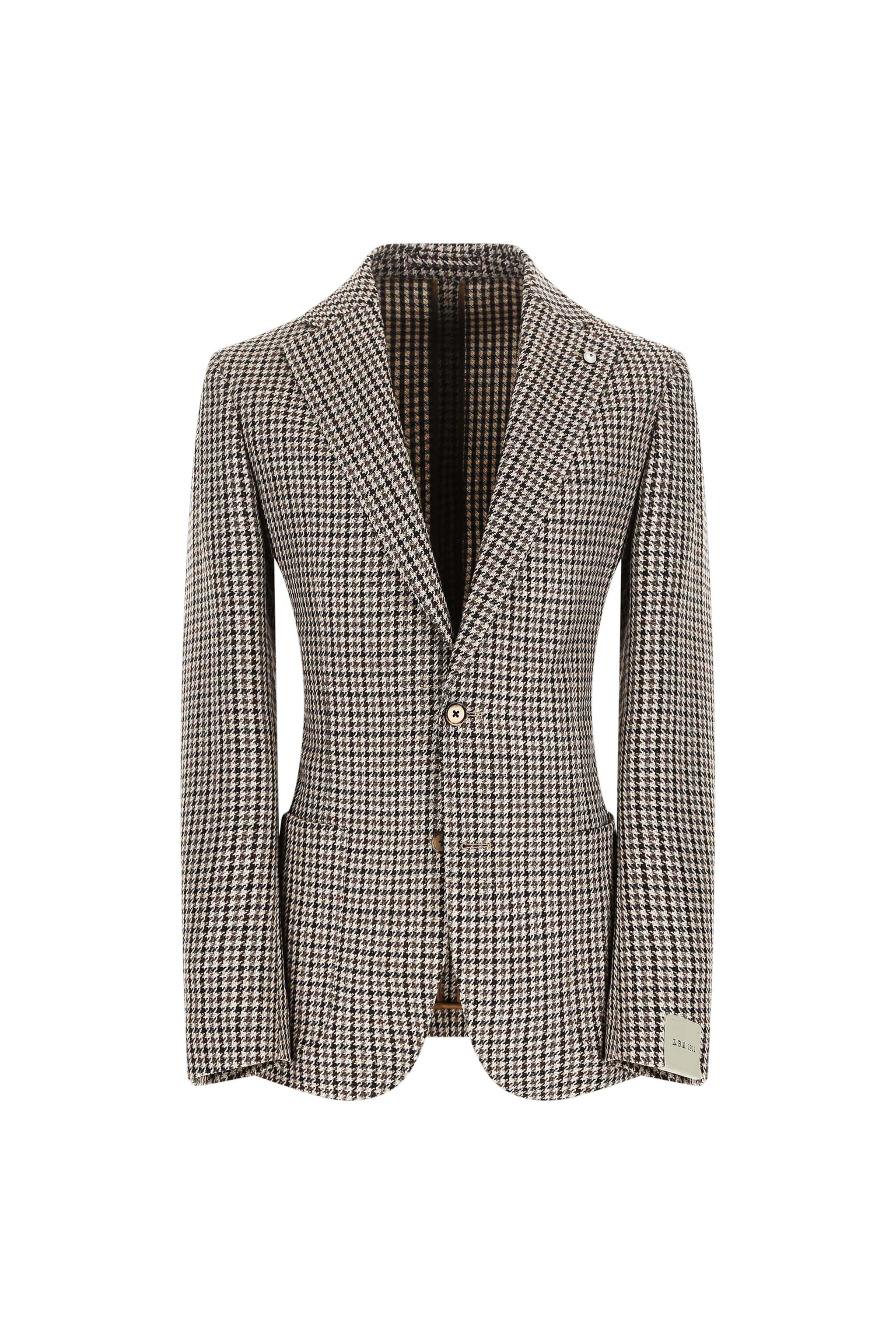 ジャケット・アウター Embossed Glen Check Coating Jacket Glen Plaid Blouson Jacket – BUGATCHI