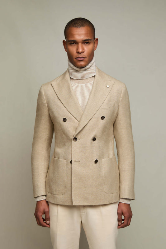 TOM cotton blazer in ivory