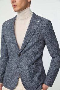Giacca jack in jersey blu bluette