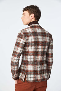 Jack jacket in beige jersey brown