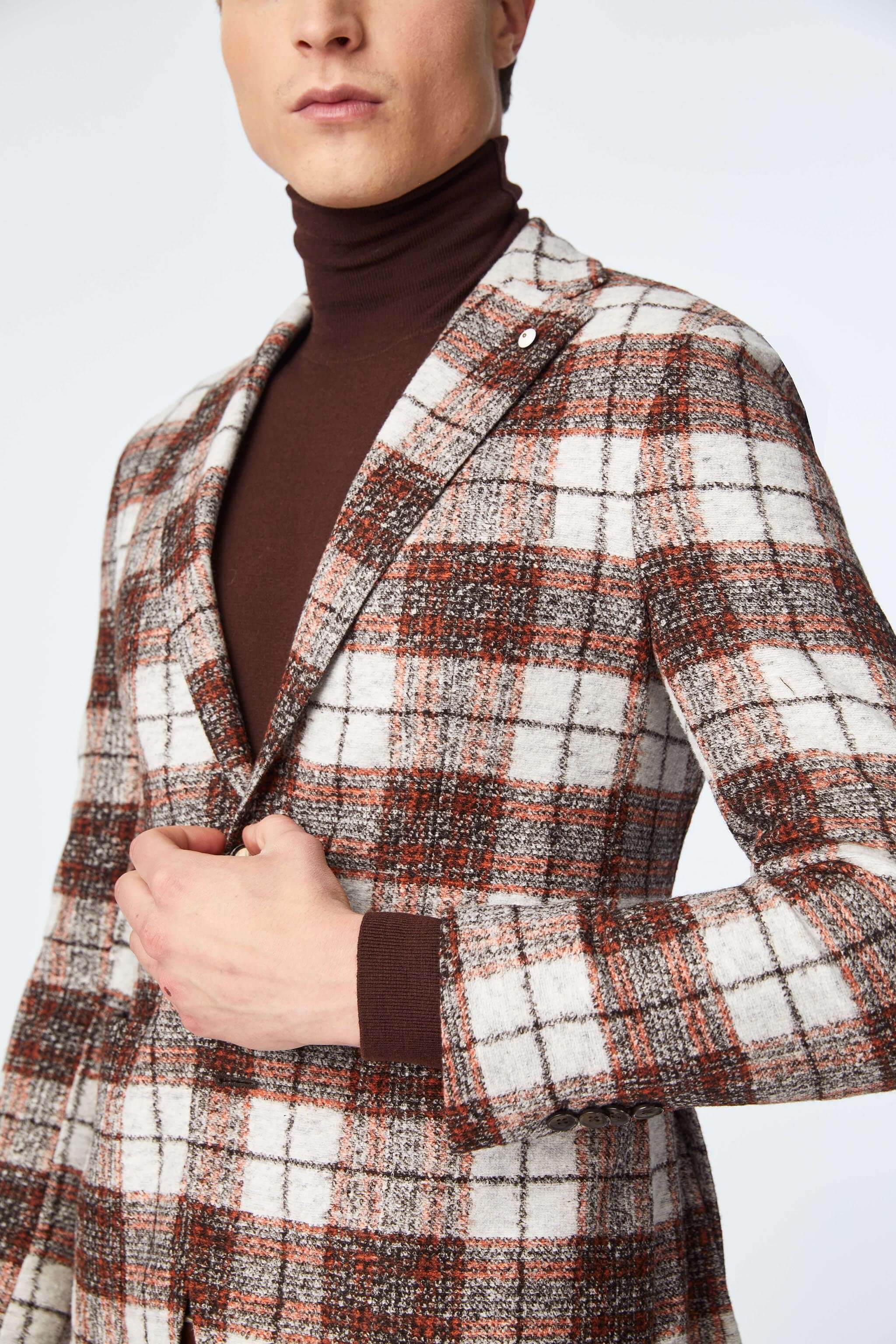 Jocket Bedge Color JACK jacket in beige jersey | L.B.M. 1911