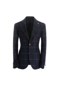 Steve jacket in blue jersey blue