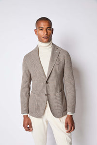 Jack washed Jacket in ivory and hazelnut | L.B.M. 1911