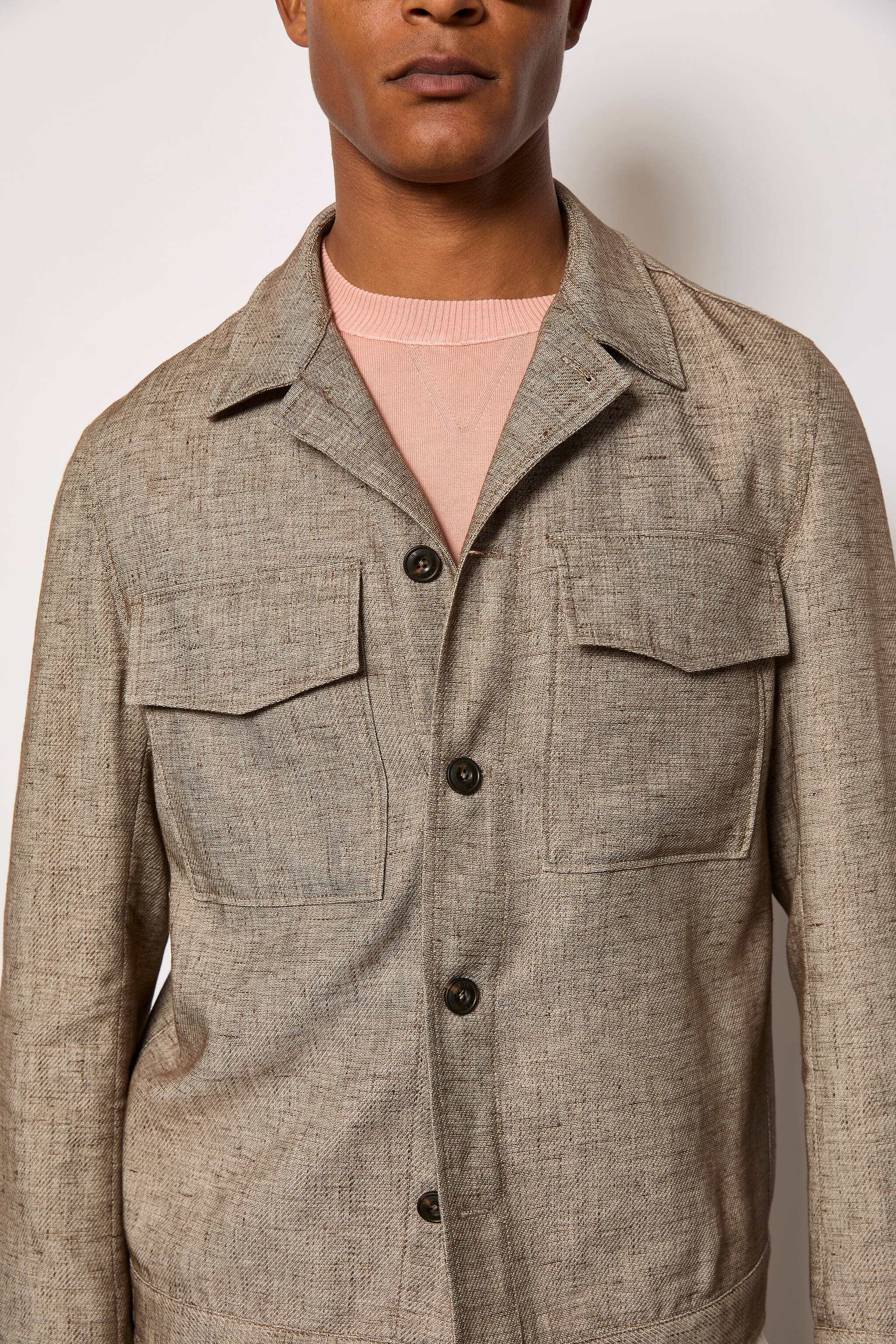 Overshirt untreated - beige