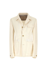 Overshirt untreated - ivory white