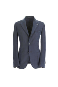 Garment-dyed jim jacket in blue blue