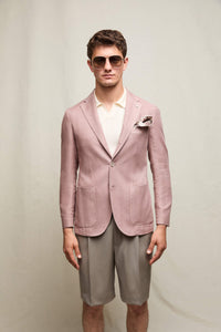 Garment-dyed JIM jacket in dusty pink | L.B.M. 1911