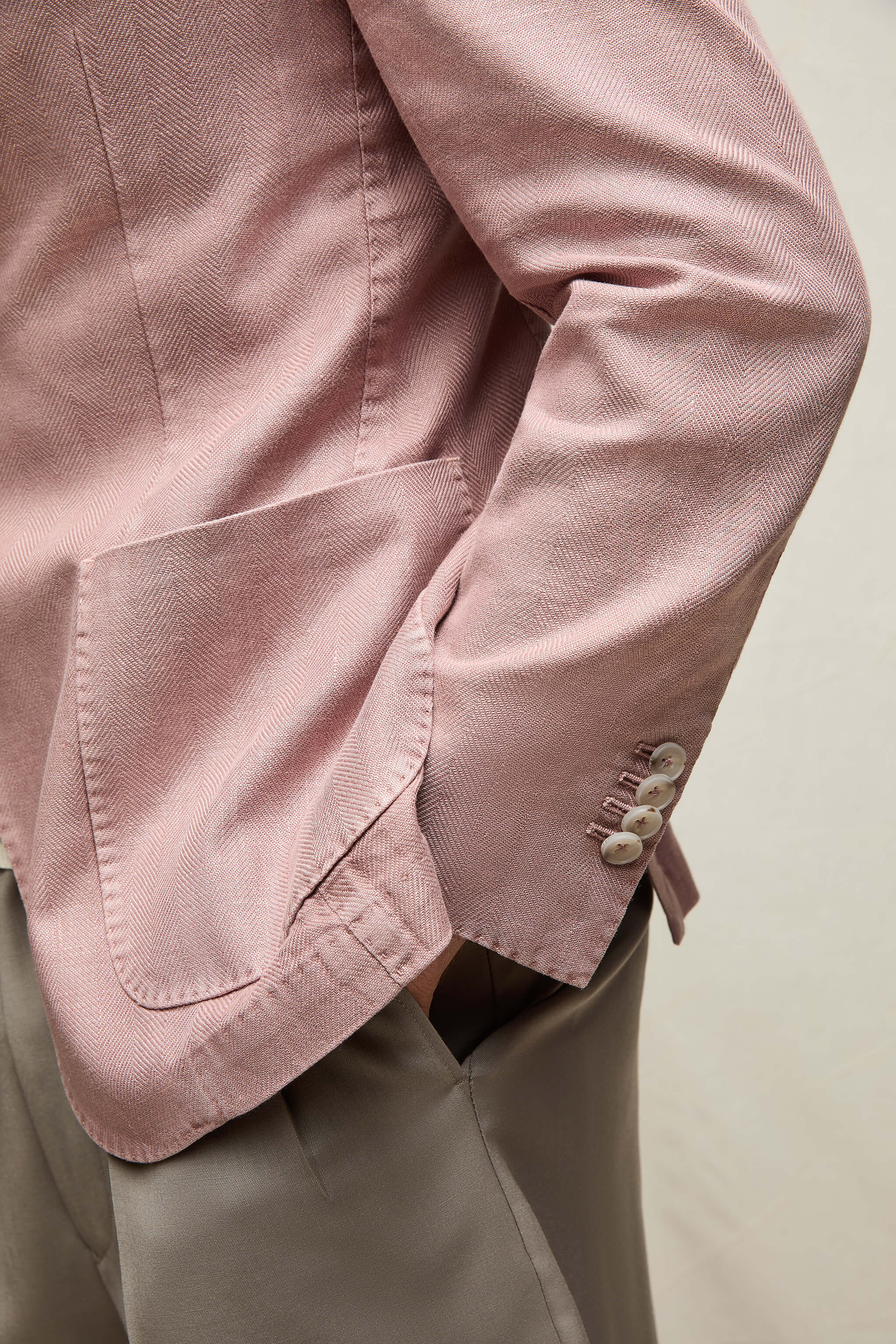 Garment-dyed JIM jacket in dusty pink | L.B.M. 1911