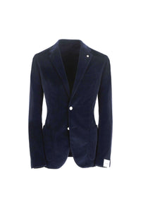 Garment-dyed jack jacket in blue blue
