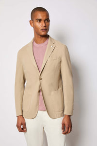 Garment-dyed jack jacket - beige