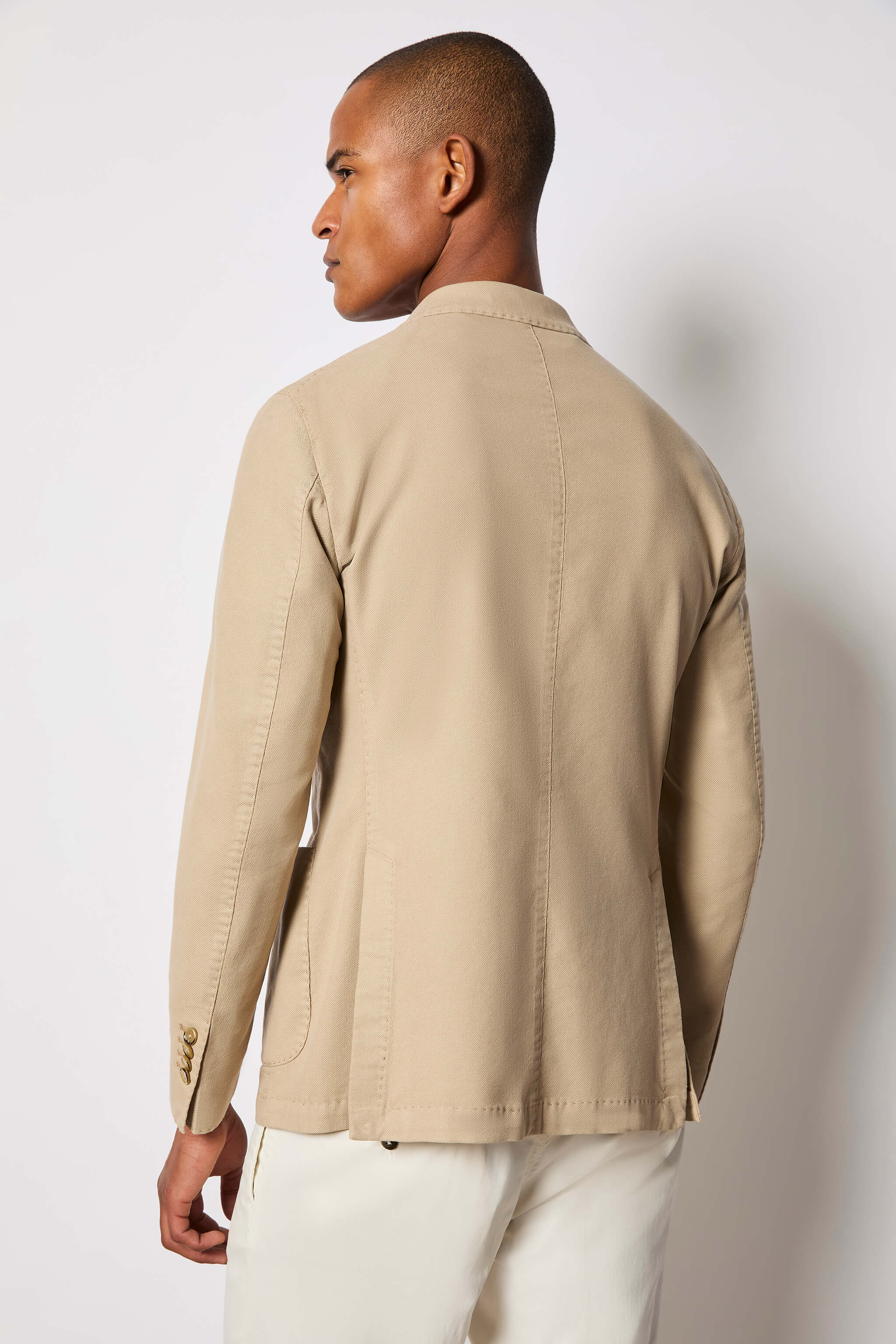 Garment-dyed JACK jacket - beige