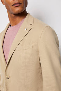 Garment-dyed jack jacket - beige
