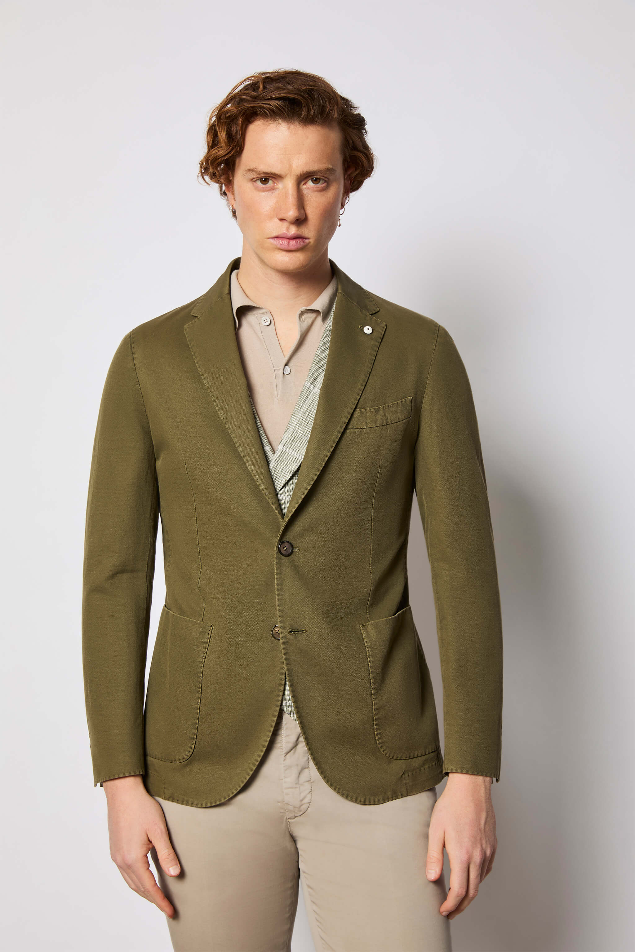 Garment-dyed JACK jacket - green