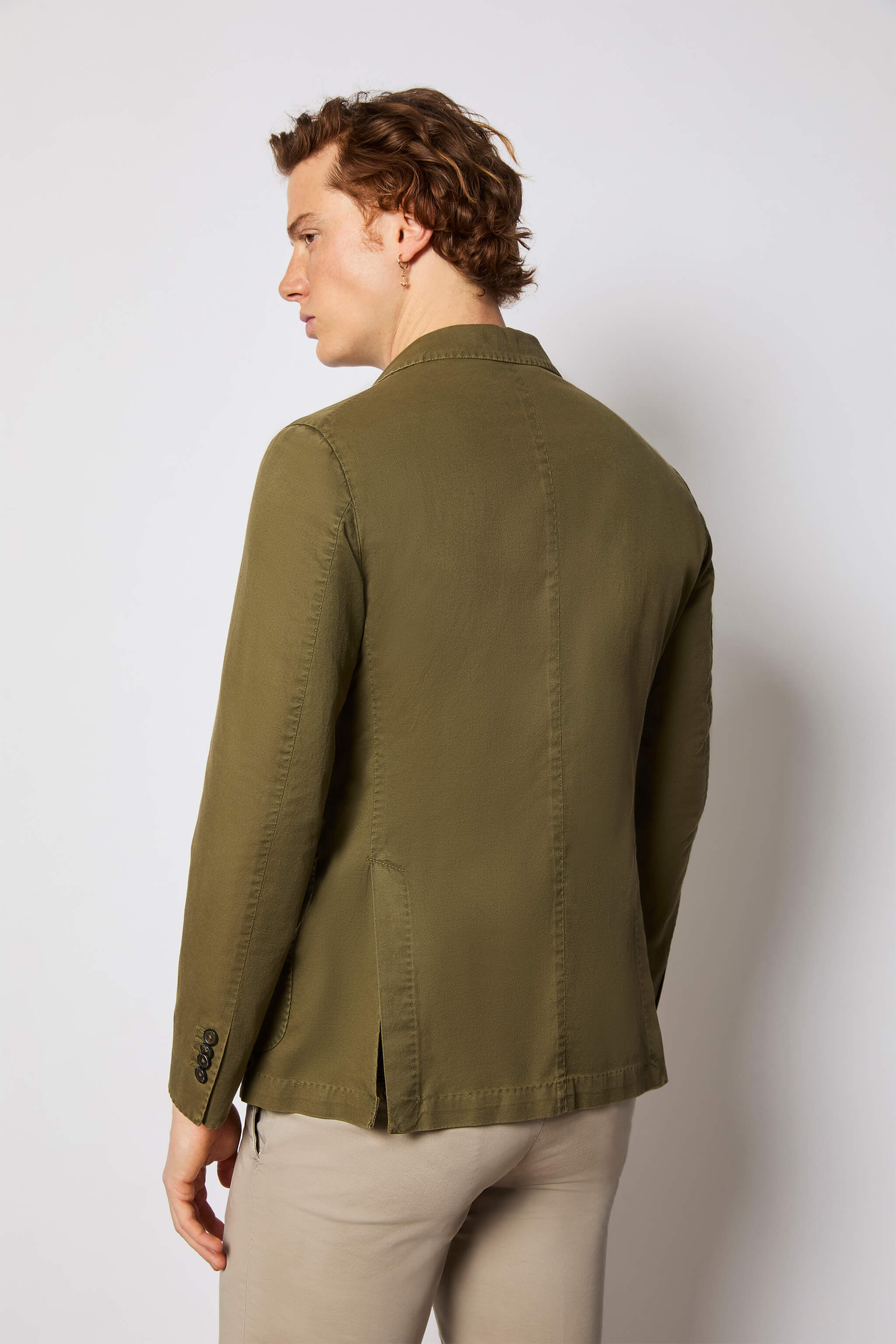 Garment-dyed JACK jacket - green
