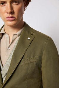 Garment-dyed jack jacket - green dark green