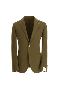 Garment-dyed jack jacket - green dark green