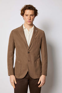 Garment-dyed jack jacket - brown brown