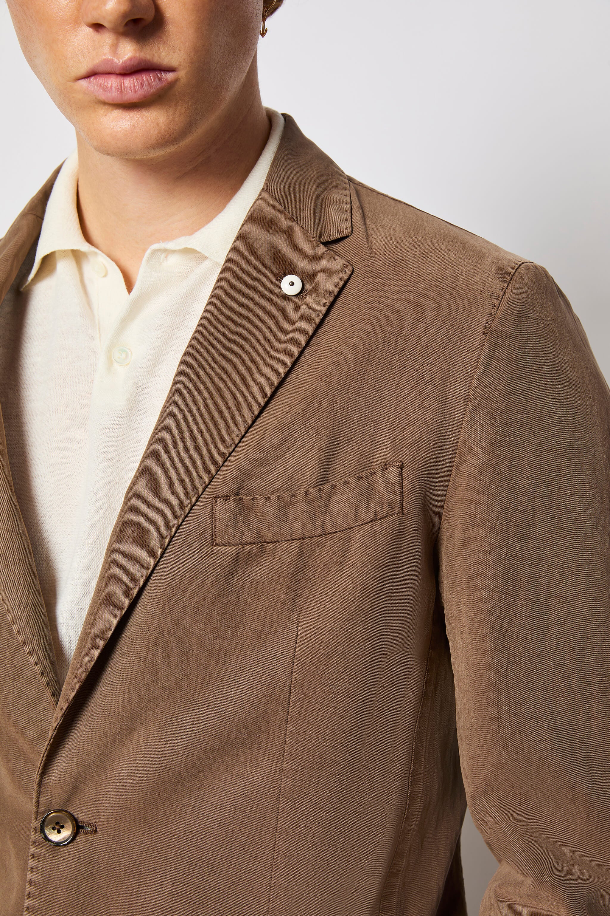 Garment-dyed JACK jacket - brown