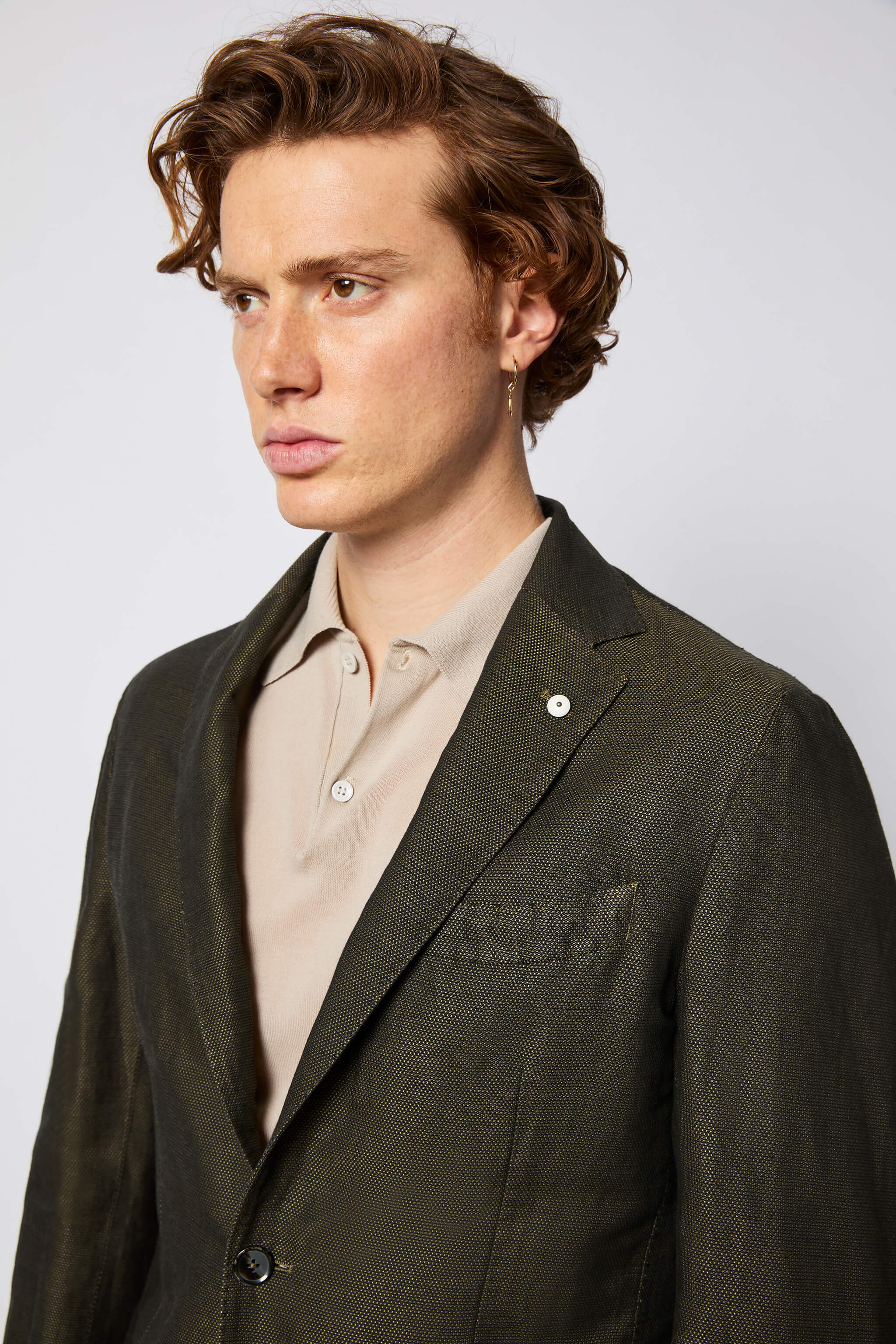 Garment-dyed JACK jacket - dark green